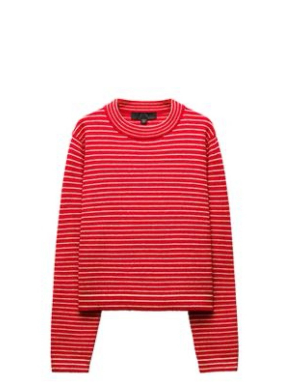Short Striped Red Sweater Zara size S